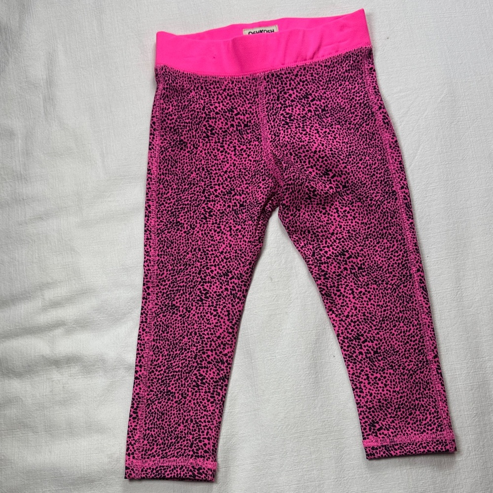 OshKosh B'gosh Pink and Black Patterned Leggings
